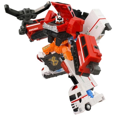 タカラトミー　トミカヒーローズ トミカ ジョブレイバー TJBDX ハイパーレスキューブレイバー レッドサラマンダー＆スーパーアンビュランス $_TJBDXﾊｲﾊﾟｰﾚｽｷｭｰ