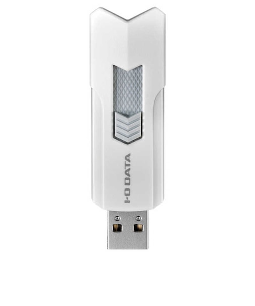 IOデータ　高速USBメモリー ホワイト  [128GB/USB TypeA/USB3.2Gen1(USB3.0)対応/スライド式] U3DASH128GW