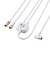 ORIGINALBASIC　4K8K対応アンテナ分波器ケーブル付(F(ネジ)0.5m-L(L字)2m) OBTSFL2C20WH