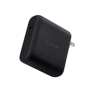 エレコム　モバイルバッテリー コンセント一体型 10000mAh 大容量 PD 20W 急速充電 2台同時充電可 PSE認証 DEAC0710000BK
