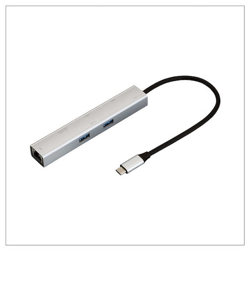 ナカバヤシ　PD対応 Type-C 6in1 スリムドッキングステーション ［USB Power Delivery対応］ UDC07SL