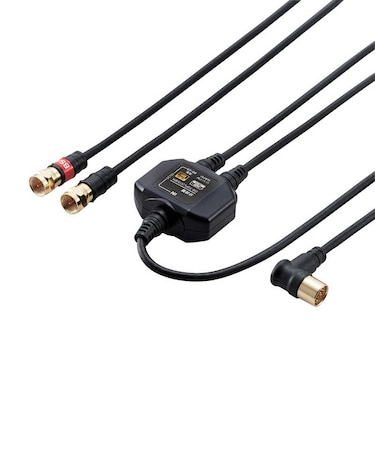 ORIGINALBASIC　4K8K対応 アンテナ分波器 (ケーブル付)  OBTSFL2C30BK