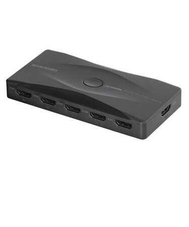 グリーンハウス　4K60P対応 5ポートHDMIセレクタ GHHSWM5BK