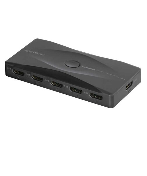 グリーンハウス　4K60P対応 5ポートHDMIセレクタ GHHSWM5BK