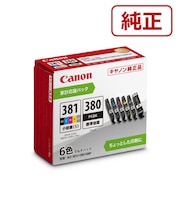 キヤノン 純正インクタンク プリンターインク (小容量/標準容量) 6色パック BCI381S3806MP