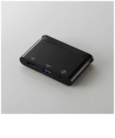 エレコム　Type-Cドッキングステーション PD対応 HDMI ケーブル収納 ブラック DSTC06BK