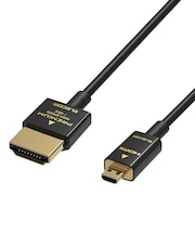 エレコム　microHDMIケーブル プレミアム スーパースリム 4K 2K RoHS準拠 1.8m ブラック  DHHDP14SSU18BK