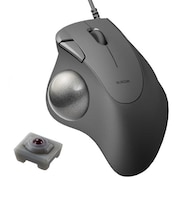 エレコム　マウス トラックボール IST 人工ルビーモデル [IR LED /有線 /5ボタン /USB] ブラック MIT10URBK
