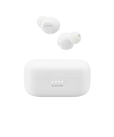 エレコム　Bluetoothイヤホン 完全ワイヤレス AAC対応低遅延モード ホワイト LBTTWS16WH