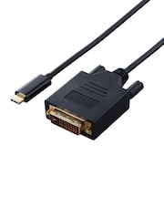 エレコム　USB Type-C - DVI 変換 USB-C プラグ to DVI-D プラグ 2m 1920×1080 60Hz ブラック CACCDVI20BK2