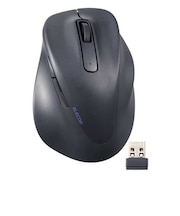 エレコム　ワイヤレスマウス 無線 2.4GHz 静音 抗菌 5ボタン Sサイズ Windows Mac ChromeOS対応 医師監修 EX-G ブラック MXGS30DBSKCBK