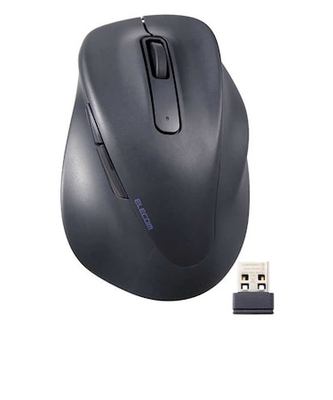 エレコム　ワイヤレスマウス 無線 2.4GHz 静音 抗菌 5ボタン Sサイズ Windows Mac ChromeOS対応 医師監修 EX-G ブラック MXGS30DBSKCBK