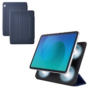 エレコム　iPad Air ケース 11インチ ( M3 / M2 ) / 10.9インチ 第5世代 第4世代 マグネット着脱フラップ カバー 2アングル スタンド オートスリープ機能 軽量 超薄型 TBA25MWVPF2NV
