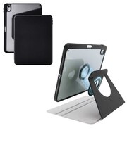 エレコム　iPad ケース 11インチ ( A16 ) / 10.9インチ 第10世代 マグネット着脱フラップ カバー 360度回転 Apple Pencil収納 スタンド オートスリープ機能 背面クリア TBA25RMG360BKN