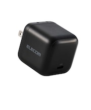 エレコム USB 充電器 65W PD PPS対応 1ポート USB-C GaN II コンパクト 折りたたみプラグ PSE適合 MacBook iPad iPhone Switch 対応 ブラック MPAAC12465BK