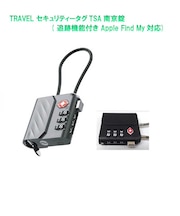 ROYALMONSTER　TRAVEL セキュリティータグTSA南京錠( 追跡機能付き AppleFindMy対応) BK RM-2879