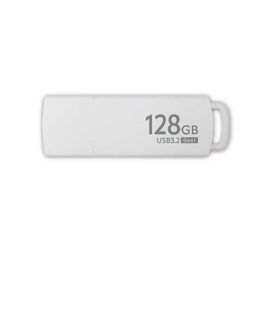 ORIGINALBASIC　USBメモリ ［128GB /USB TypeA /USB3.2 /キャップ式］ ホワイト OB-UM3A128G