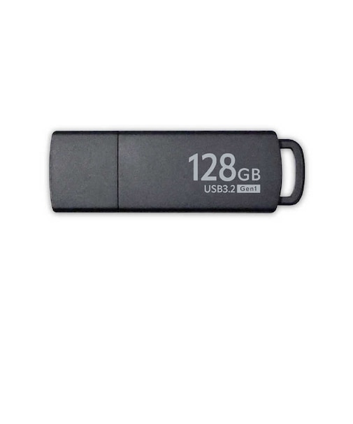 ORIGINALBASIC　USBメモリ ［128GB /USB TypeA /USB3.2 /キャップ式］ ブラック OB-UM3A128G