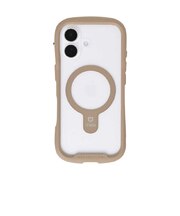 HAMEE　iPhone17 iFace Reflection MagSynq 強化ガラスクリアケース ベージュ IP17IFACERFTMGBE