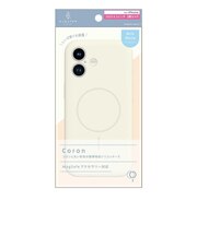 トリニティ　iPhone 17ケース ajouter アジュテ ［Coron］ MagSafe対応 超精密設計 衝撃吸収シリコンケース ミルク ホワイト AJIP25M2CRMWT