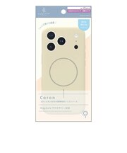 トリニティ　iPhone 17 Proケース ajouter アジュテ ［Coron］ MagSafe対応 超精密設計 衝撃吸収シリコンケース ミルク ホワイト AJIP25M3CRMWT