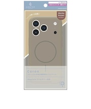 トリニティ　iPhone 17 Proケース ajouter アジュテ ［Coron］ MagSafe対応 超精密設計 衝撃吸収シリコンケース モカ ブラウン AJIP25M3CRMBR