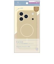 トリニティ　iPhone 17 Proケース ajouter アジュテ ［Coron］ MagSafe対応 超精密設計 衝撃吸収シリコンケース カフェオレ ベージュ AJIP25M3CRCAO