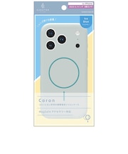 トリニティ　iPhone 17 Proケース ajouter アジュテ ［Coron］ MagSafe対応 超精密設計 衝撃吸収シリコンケース アイス ブルー AJIP25M3CRIBL