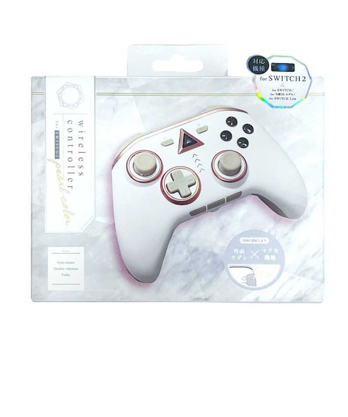 アローン Switch2用ワイヤレスコントローラー パール ALLONE ALGNS2WCP<br>★こちらの商品は人気商品のため、色違い・仕様違い等含め「一家族1台限り」でのご協力をお願いしております。