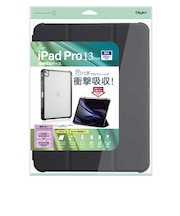 ナカバヤシ iPadPro(M4)13インチ用 衝撃吸収ケース TBCIPP24302BK
