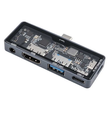 ナカバヤシ　PD対応 TypeCドッキングステーション スケルトン ［ USB Power Delivery対応 ］ UDC11GY
