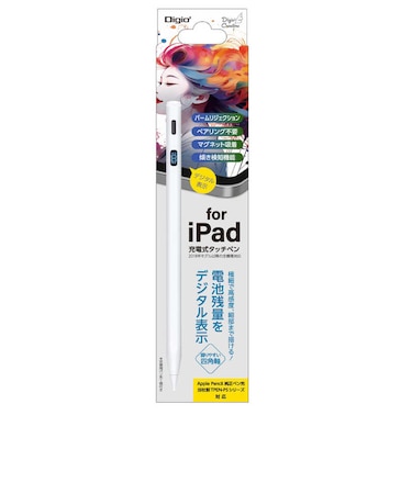 ナカバヤシ　iPad専用充電式タッチペン デジタル表示タイプ TPEN005W