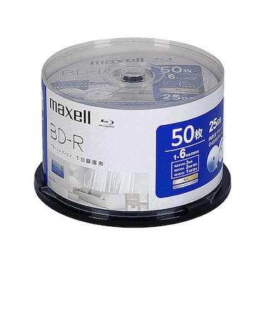 マクセル　録画用ブルーレイディスク BD-R 50枚入り maxell ［50枚 / 25GB / インクジェットプリンター対応］ BRV25WPH.50SP