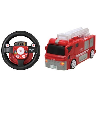 ハピネット　R/C うんてんしちゃお 消防車 ｳﾝﾃﾝｼﾁｬｵｼｮｳﾎﾞｳｼｬ