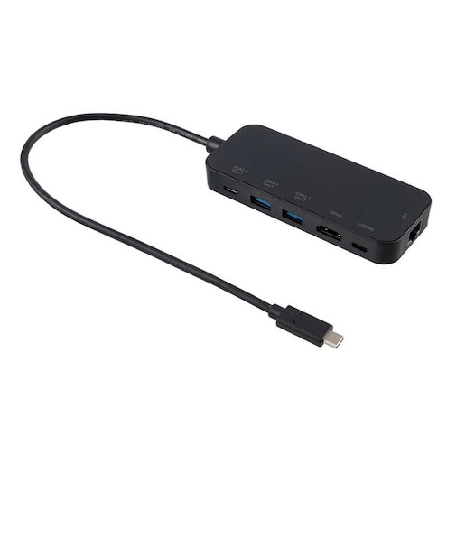 ナカバヤシ　USB Type-C ドッキングステーション HDMI/USB PD/USB3.2 Gen1(Type-C)/USB3.2 Gen1/LAN(1000BASE-T) UDS2K02P