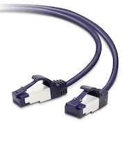 エレコム　CAT8 LANケーブル 爪折れ防止 スリム(5m･ブルーメタリック) LDOCTSTBM50