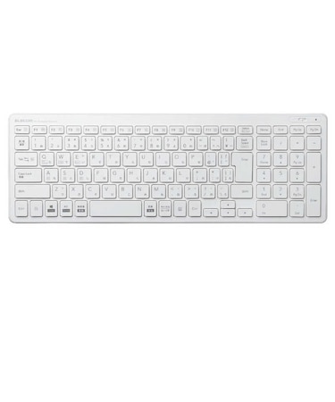 エレコム　キーボード ［ワイヤレス /Bluetooth］ ホワイト TKFBP101WH