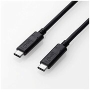 エレコム 1.0m USB-C⇔USB-C 3.1ケーブル 充電 転送 ブラック USB3CCP10NBK