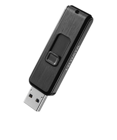 IOデータ　USBメモリ 抗菌(Chrome/Mac/Windows11対応) ［128GB /USB TypeA /USB3.0 /スライド式］ ブラック BCUM128GK