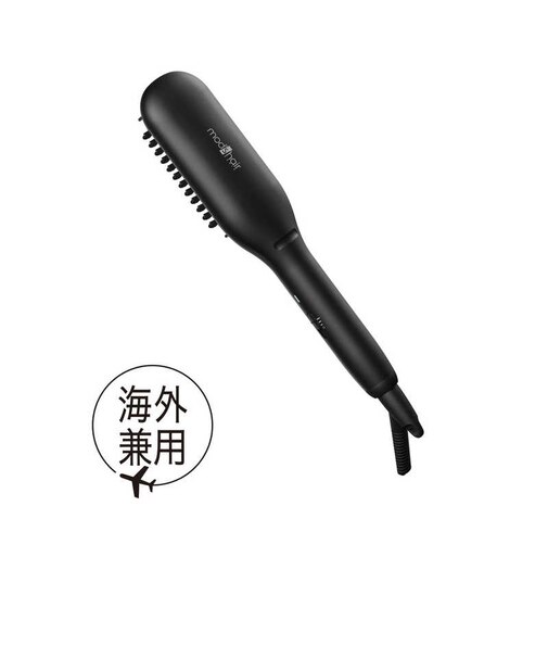 モッズヘア　スタイリッシュ コンパクトイオンヒートブラシ 140℃～180℃ 海外対応 交流(コード)式 ブラック MHB3041K