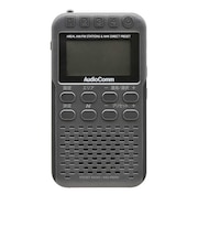 オーム電機　Nラジオ ポケット P500 AudioComm ［ワイドFM対応 / AM/FM］ ガンメタグレー RADP500NH