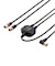 ORIGINALBASIC　4K8K対応 アンテナ分波器 ケーブル付 (F(ネジ)0.5m-L(L字)1m)  OBTSFL2C10BK