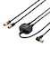 ORIGINALBASIC　4K8K対応 アンテナ分波器 ケーブル付 (F(ネジ)0.5m-L(L字)1m)  OBTSFL2C10BK