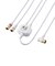 ORIGINALBASIC　4K8K対応アンテナ分波器ケーブル付(F(ネジ)0.5m-L(L字)1m) OBTSFL2C10WH