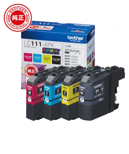 ブラザー　【純正】インクカートリッジ 4色パック LC1114PK