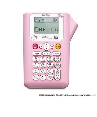 ブラザー　ラベルライター P-touch(ピータッチ) キティピンク PTJ100KTP
