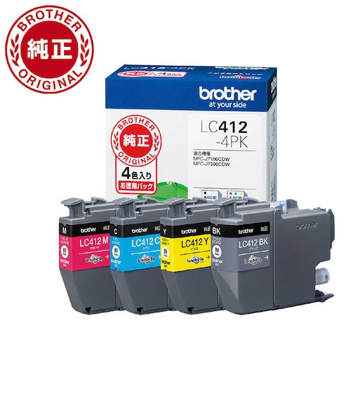 ブラザー　純正 インクカートリッジ 4色入りパック LC4124PK