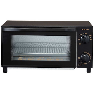 コイズミ　オーブントースター 1000W/食パン2枚 ブラック KOS1027K