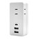 ラスタバナナ　電源タップType-C PD20W USB-A×2 15W 3コンセント ［直挿し / 3個口 / スイッチ無 / 3ポート］ ホワイト R3ACC2A20W01WH