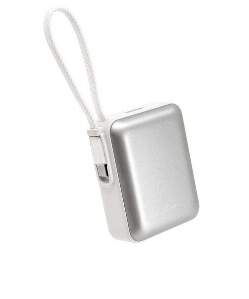 ラスタバナナ　10000mAh 超小型モバイルバッテリー A×1 C×1 Cケーブル×1 PD20W WH ［USB Power Delivery対応 / 2ポート］ ホワイト RLI100C20W06WH